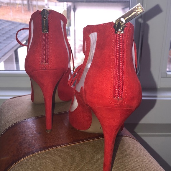 RED Jessica Simpson heels - Picture 5 of 7